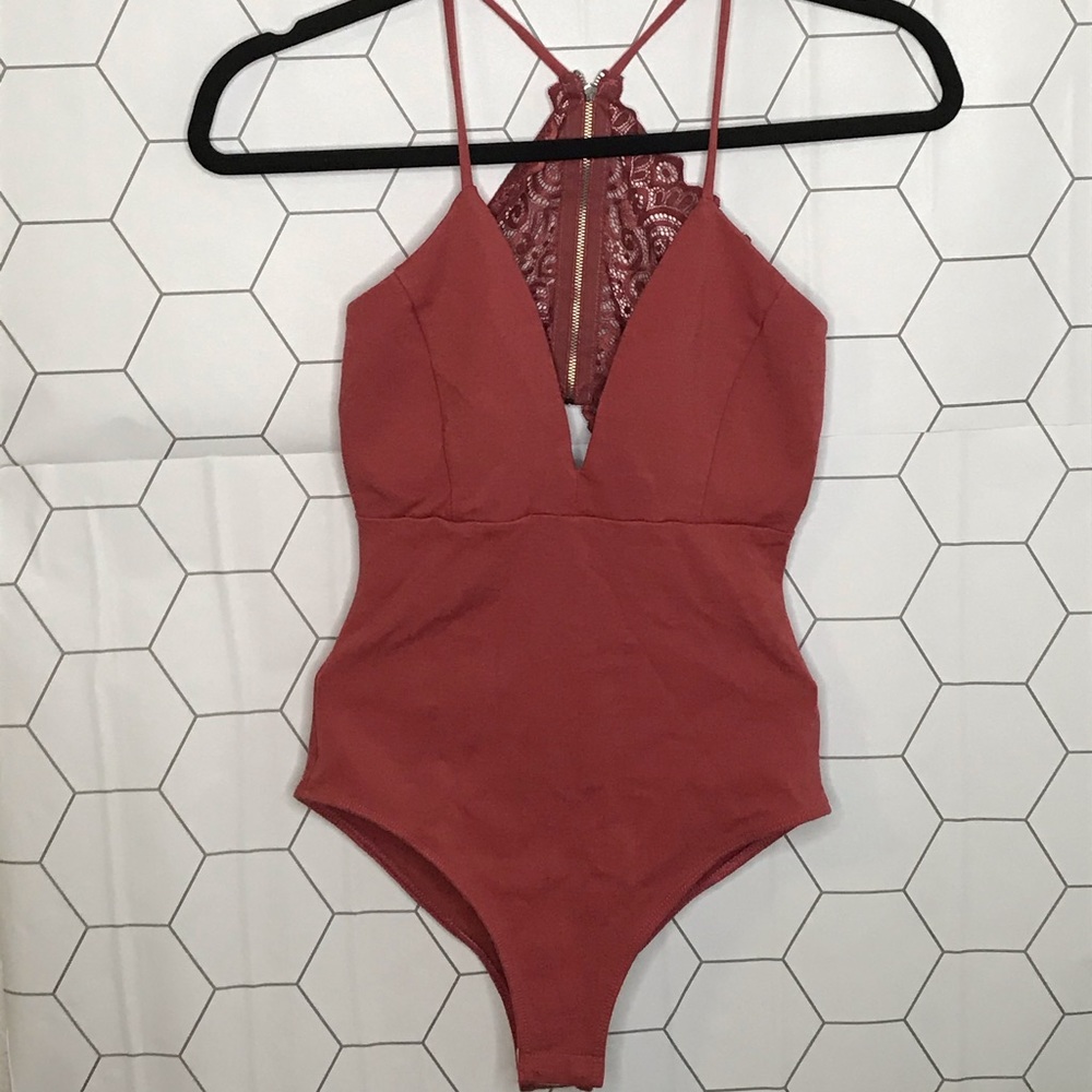 Lace Back One Piece